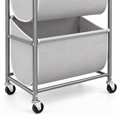🛒 Space-Saving | Metal Bathroom Homemaker Gift | 3-Tier Rolling Organizer