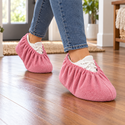 👟 Floor-Friendly | Stretch Reusable Shoe Protection | Soft Indoor Covers
