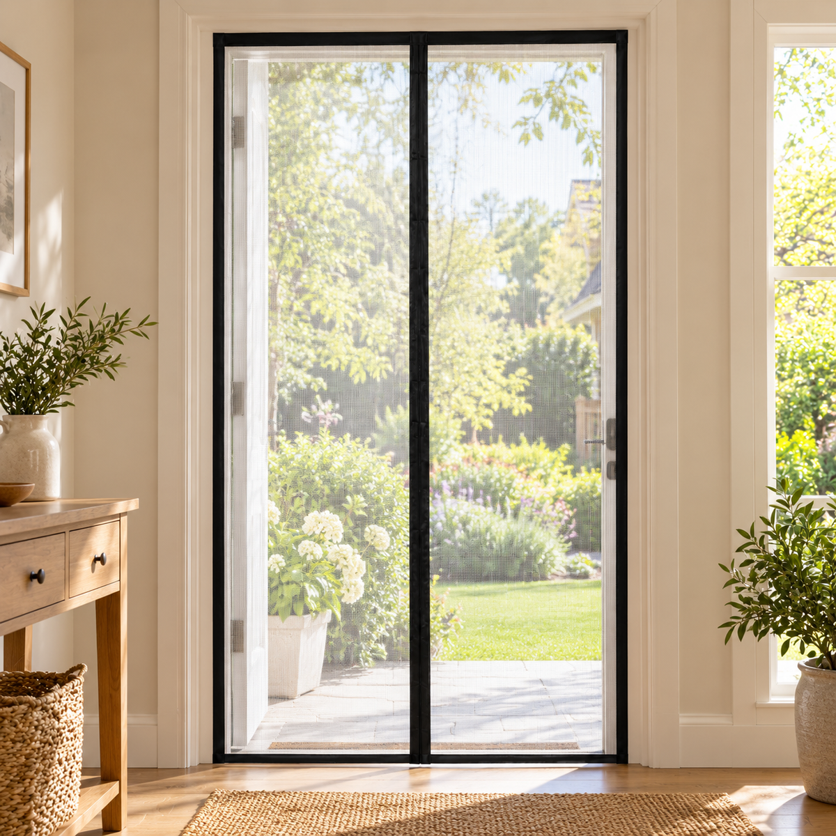 🚪 Magnetic Screen Door | Breathable Mesh Curtain | Patio & Entryway | Hands-Free Closure