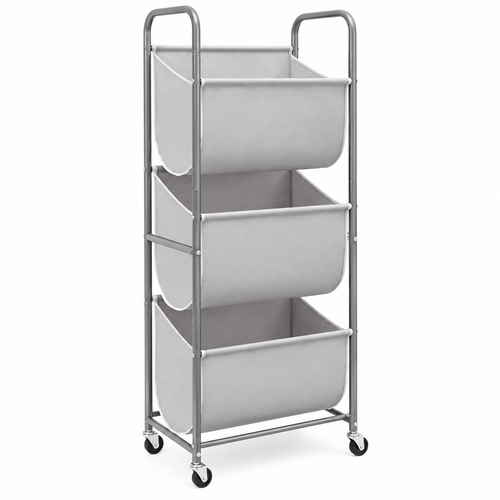 🛒 Space-Saving | Metal Bathroom Homemaker Gift | 3-Tier Rolling Organizer
