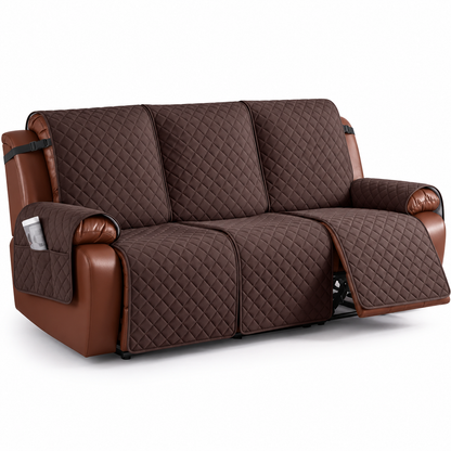 🛋️ Sofa Cover Pad | Quilted Fabric Protector | Recliner & Living Room | Non-Slip Furniture Cover