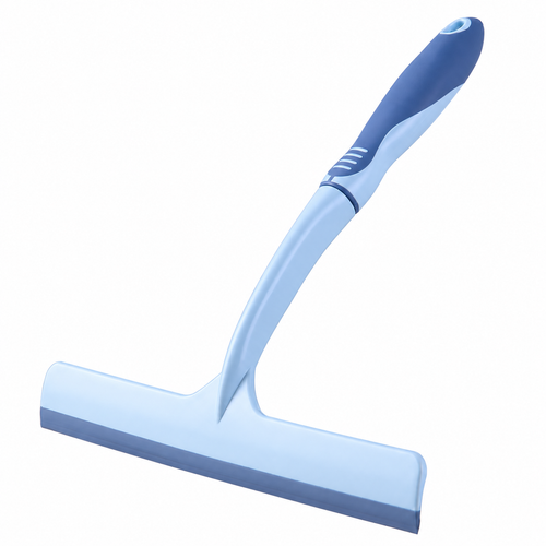 💧 Shower Squeegee | Silicone Bathroom Tool | Homeowners | Streak-Free Blue