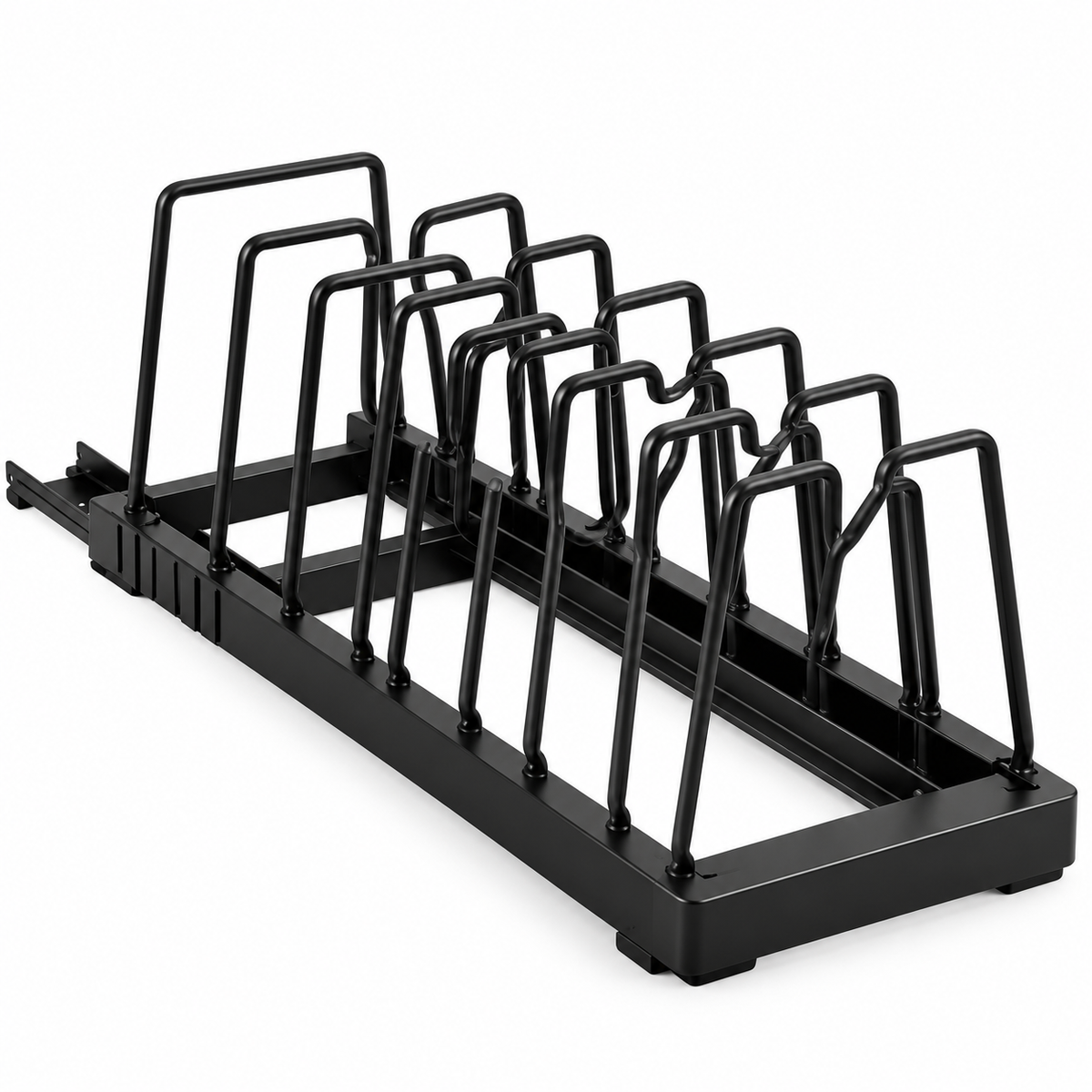 🍳 Pot & Pan Organizer | Adjustable Dividers | Kitchen Cabinet Storage | Space-Saving Rack